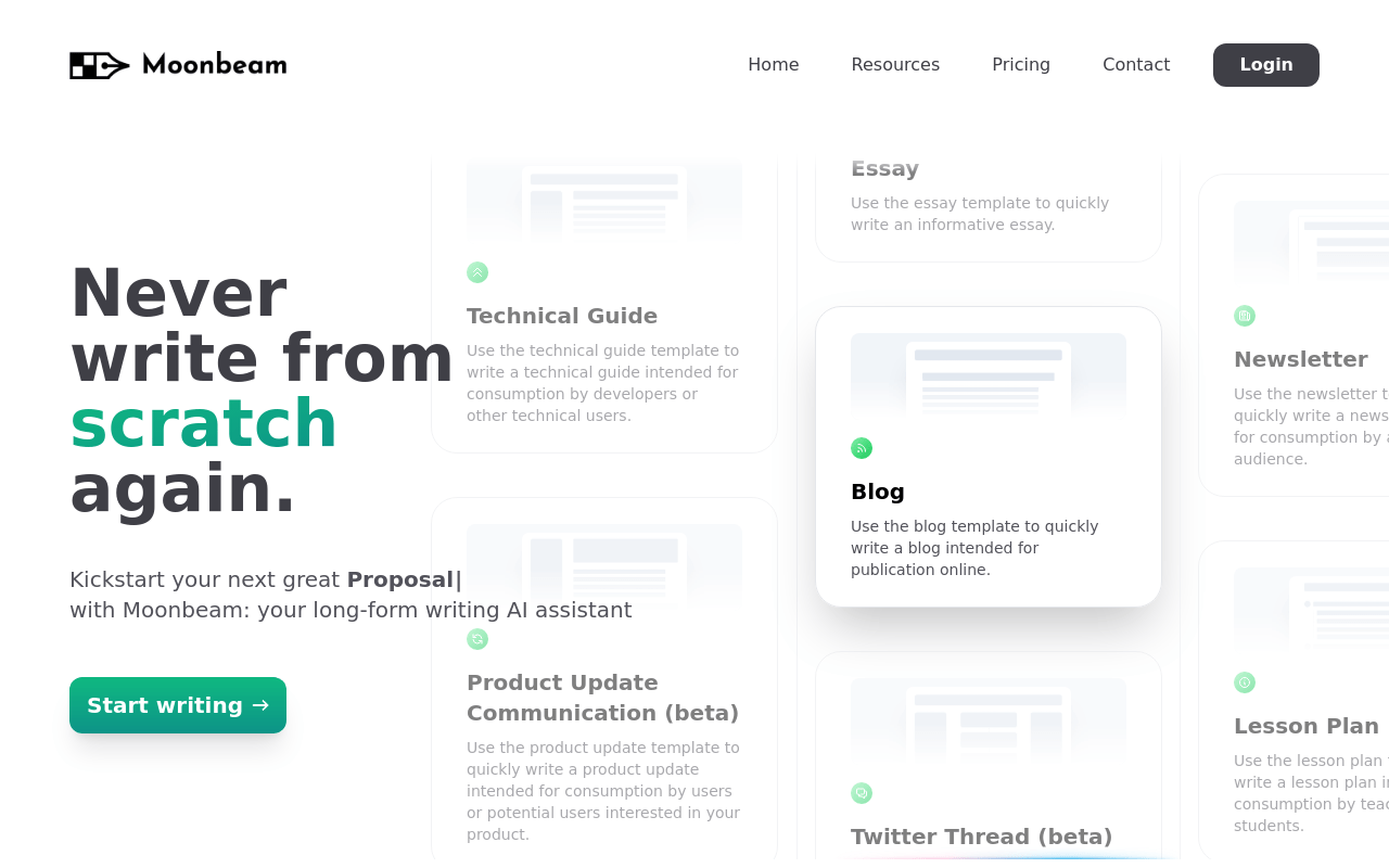 Moonbeam product screenshot