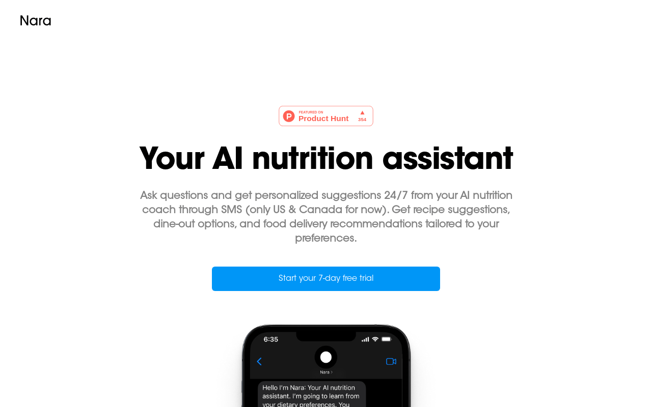 Nara product screenshot