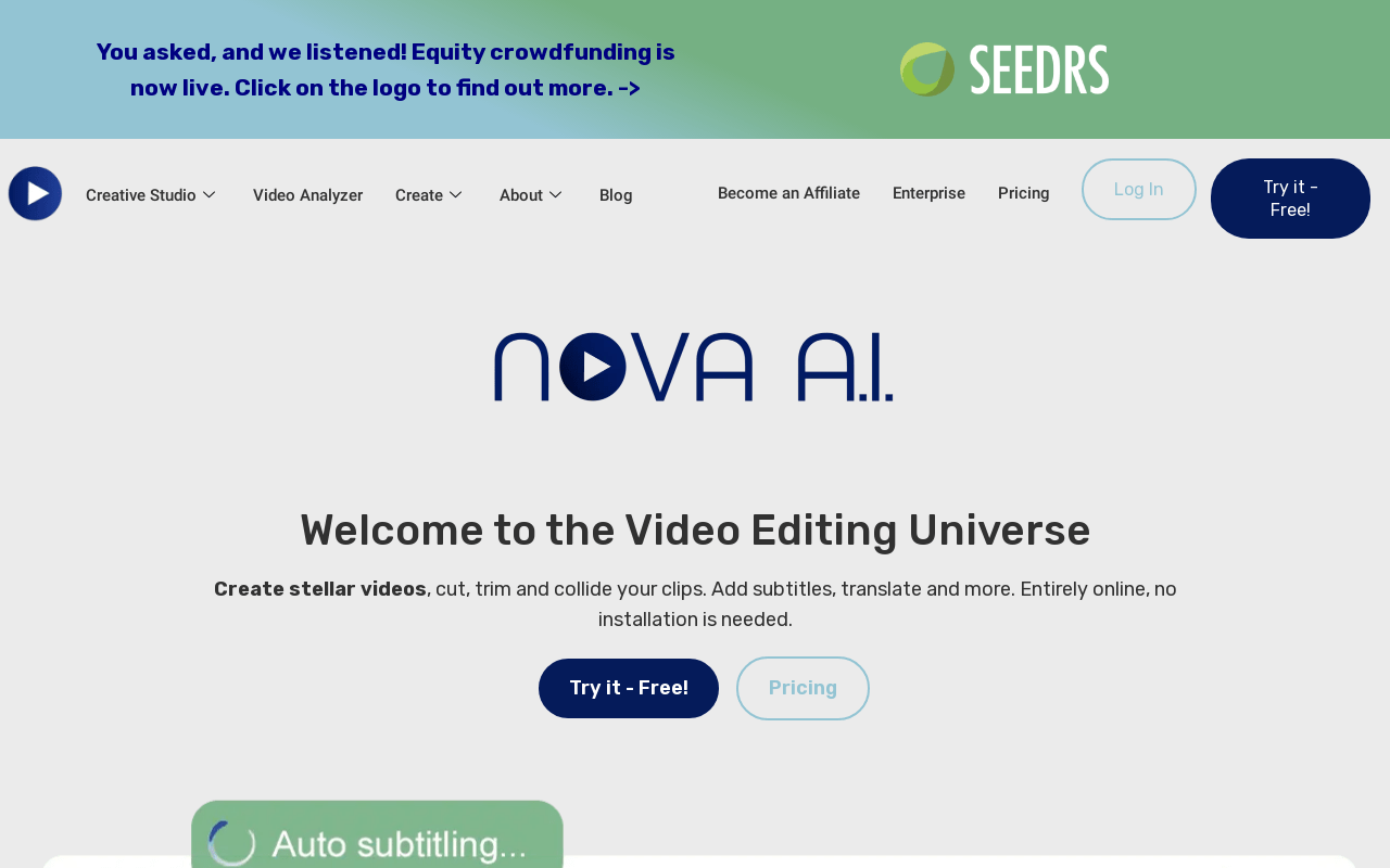 Nova A.I. product screenshot