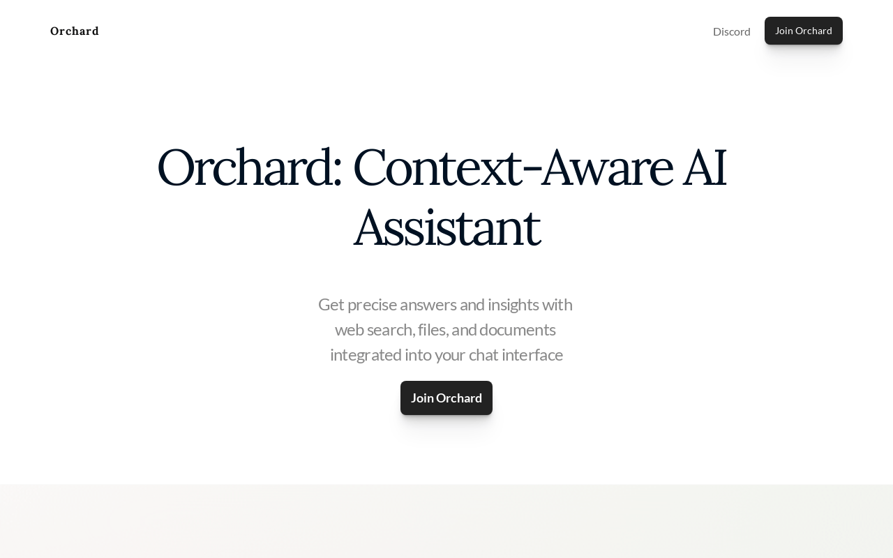 Orchard product screenshot