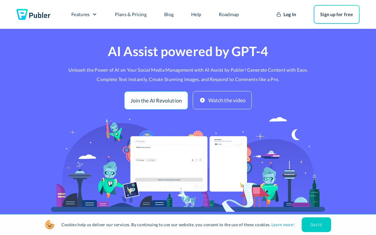 Publer.io product screenshot