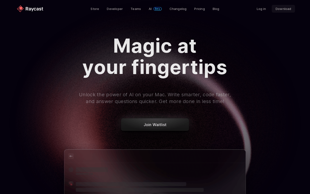 Raycast.com product screenshot