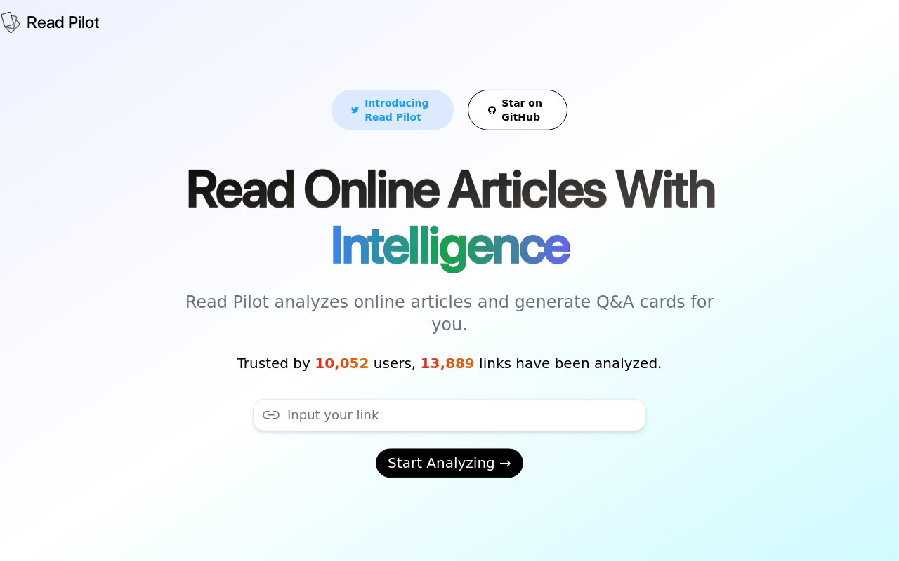 Readpilot.vercel.app product screenshot