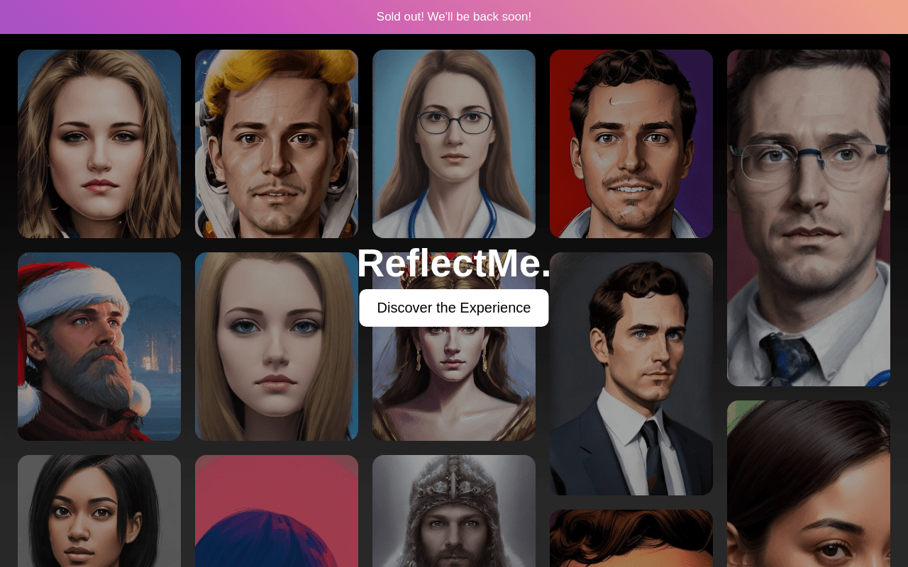 Reflectme.art product screenshot
