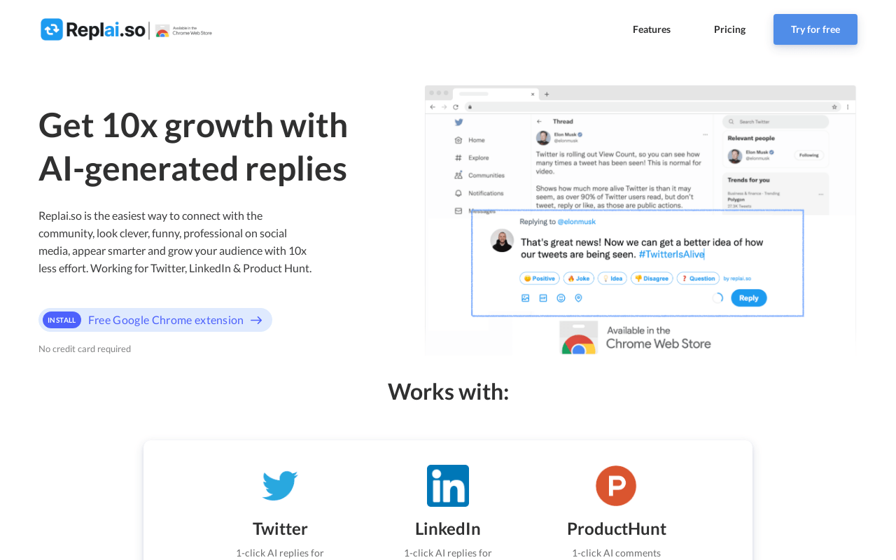 Replai.so product screenshot