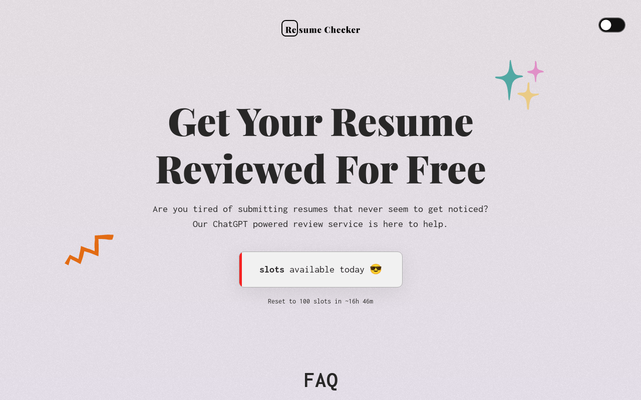 Resumechecker.ai product screenshot