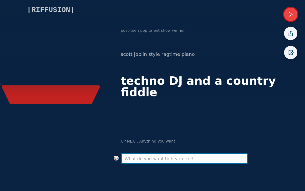 Riffusion product screenshot