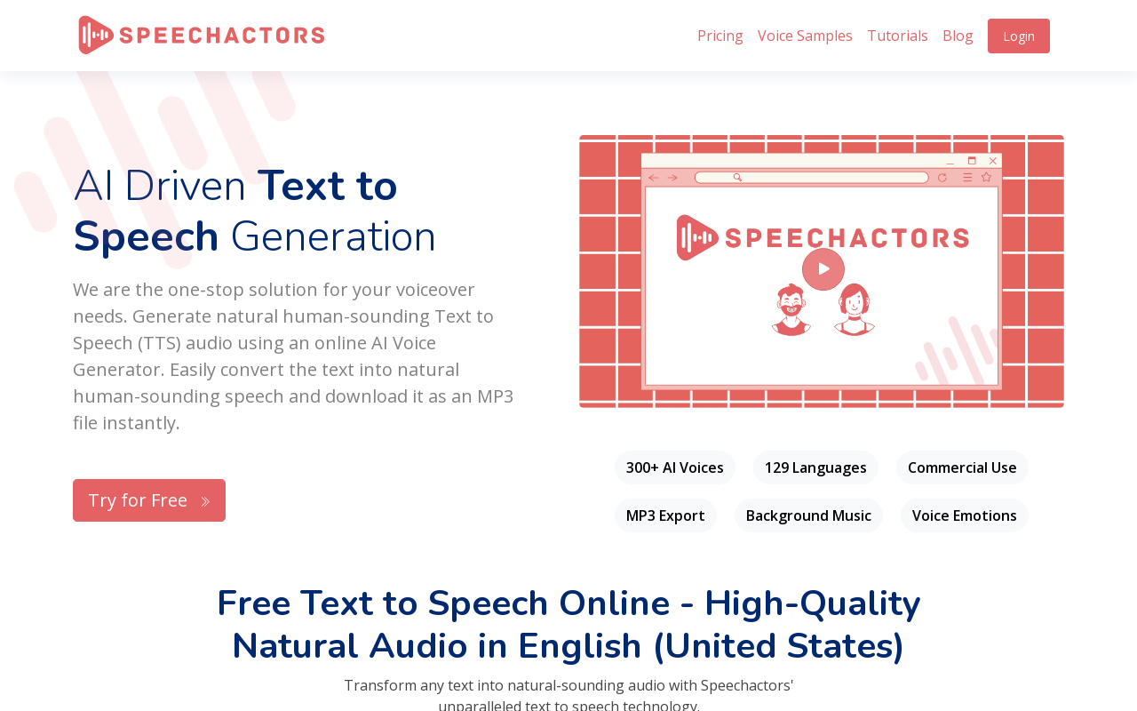Speech Actors product screenshot