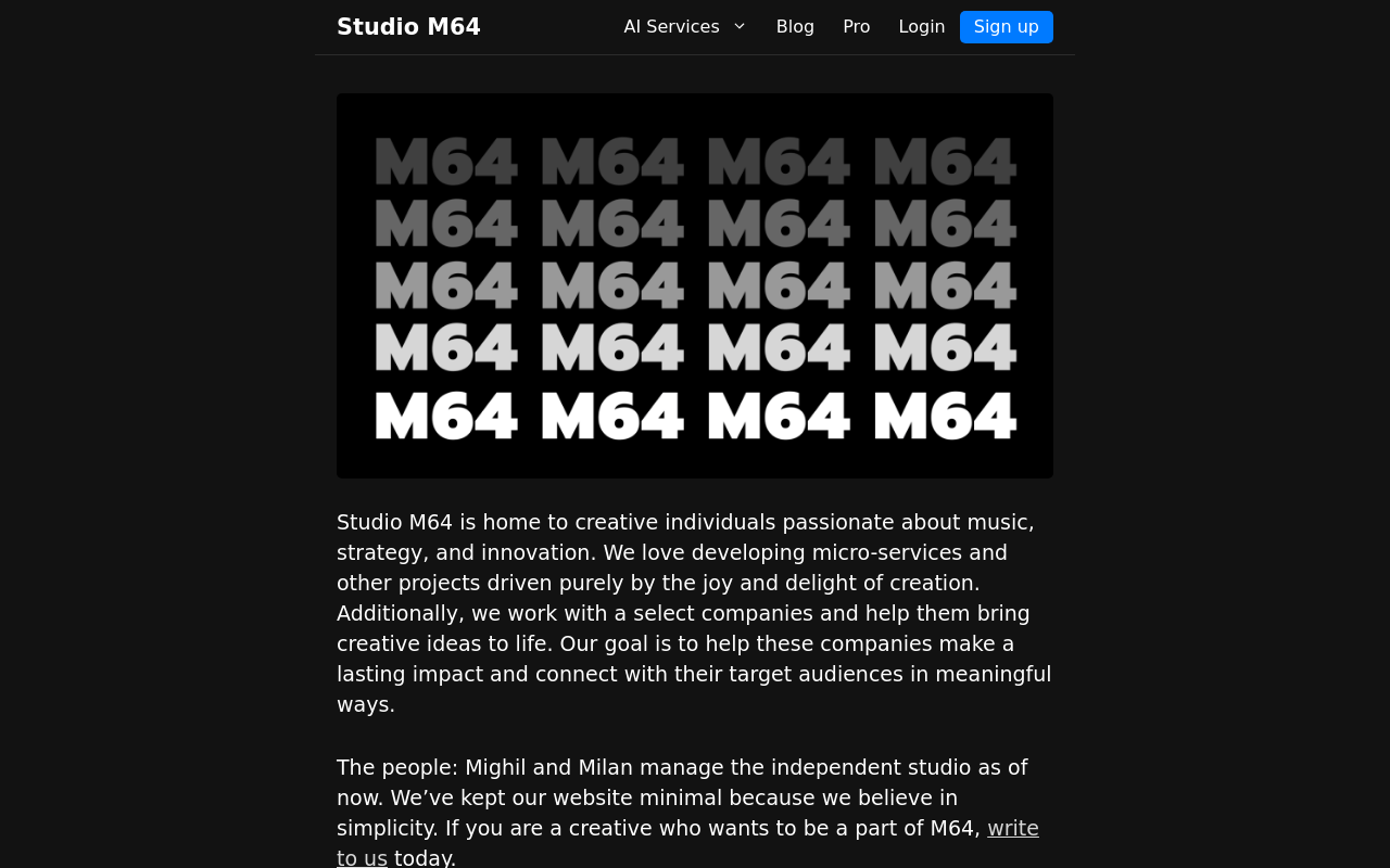 Studio M64