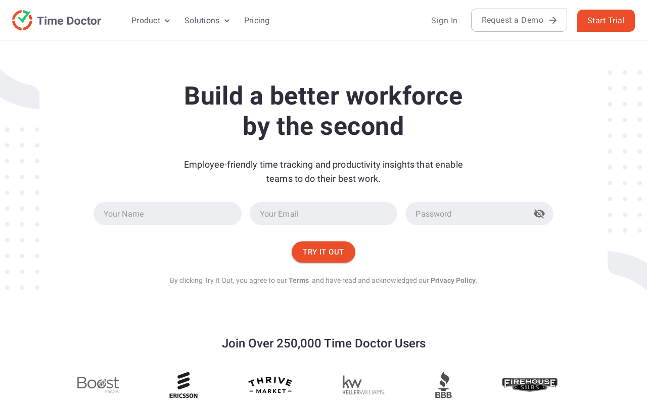 Timedoctor.com product screenshot