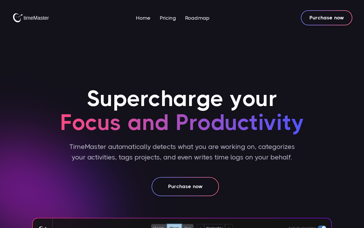 Timemaster.ai product screenshot