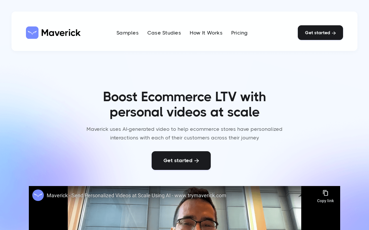 Trymaverick.com product screenshot