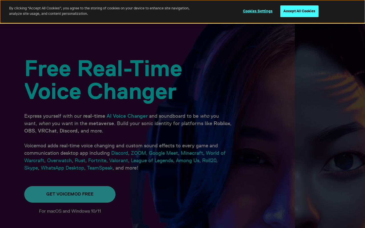 Voicemod.net product screenshot