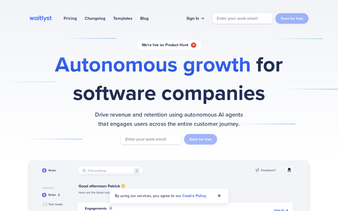 Waitlyst product screenshot