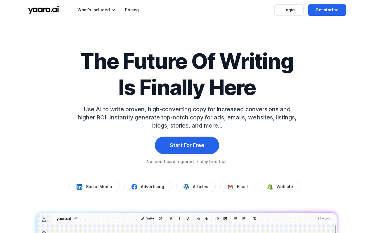 Yaara.ai product screenshot
